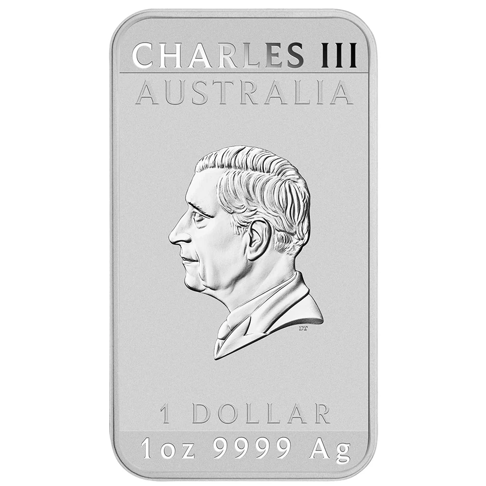 2025 Perth Mint Dragon 1 oz Silver Rectangular Coin - Image 2